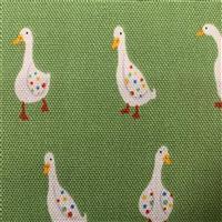 Geese On Green Fabric 0.5m - exclusive