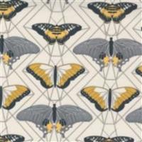 Moda Through The Woods Ivory Butterflies Fabric 0.5m