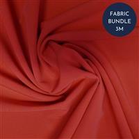 Scarlet Gaberdine Fabric Bundle (3m)