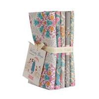 Tilda Windy Days Grey & Teal FQ Pack of 5 Pieces
