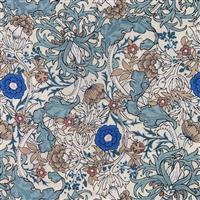 Country Floral Wild Side on Sky Blue Fabric 0.5m Exclusive