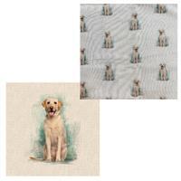 Labrador Cushion Bundle: Fabric Panel & Fabric (0.5m)