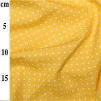 Rose and Hubble Cotton Poplin Spots on Lemon Fabric 0.5m