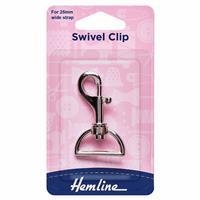 Swivel Clip 25mm Nickel