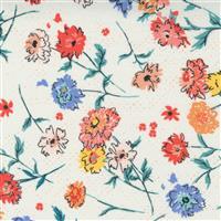 Moda Lady Bird Full Bloom Floral on Porcelain Fabric 0.5m