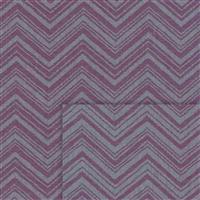 Stof Sevilla Jacquard Zigzag Lines Purple-Grey Fabric 0.5m