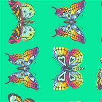 Tula Pink Daydreamer Butterfly Hugs Lagoon Fabric 0.5m