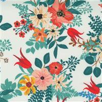 Moda Lady Bird Wild Flowers Floral on Porcelain Fabric 0.5m