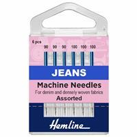 Hemline Sewing Machine Jeans Needles Pack of 6