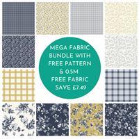 Marcia Cornell Gingham Foundry 2021 Mega Fabric Bundle with FREE Pattern & 0.5m Free. Save £7.49