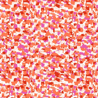 Marisol Abstract Geometric Orange Fabric 0.5m
