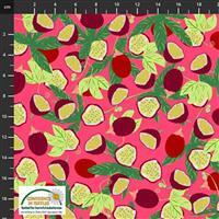 Garden Passion Passion Fruit Pink Fabric 0.5m