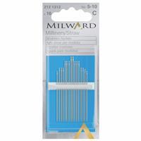 Hand Sewing Needles - Straw/Milliners - Nos 5-10 (16 Pieces)